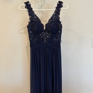 Sherri hill blue gown